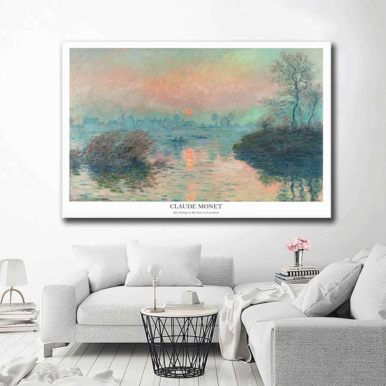 Amazon.com: YX Tide Printed Canvas Painting Wall Art Claude Monet